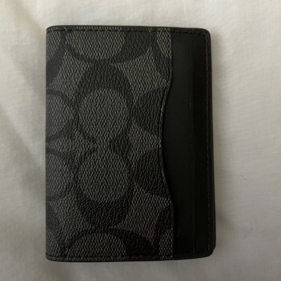 Coach Accessories Coach Card Case In Signature Canvas